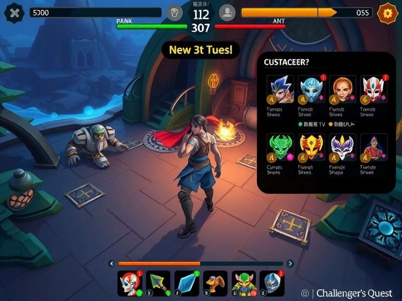 Challenger S Quest gameplay screenshot showing character in action